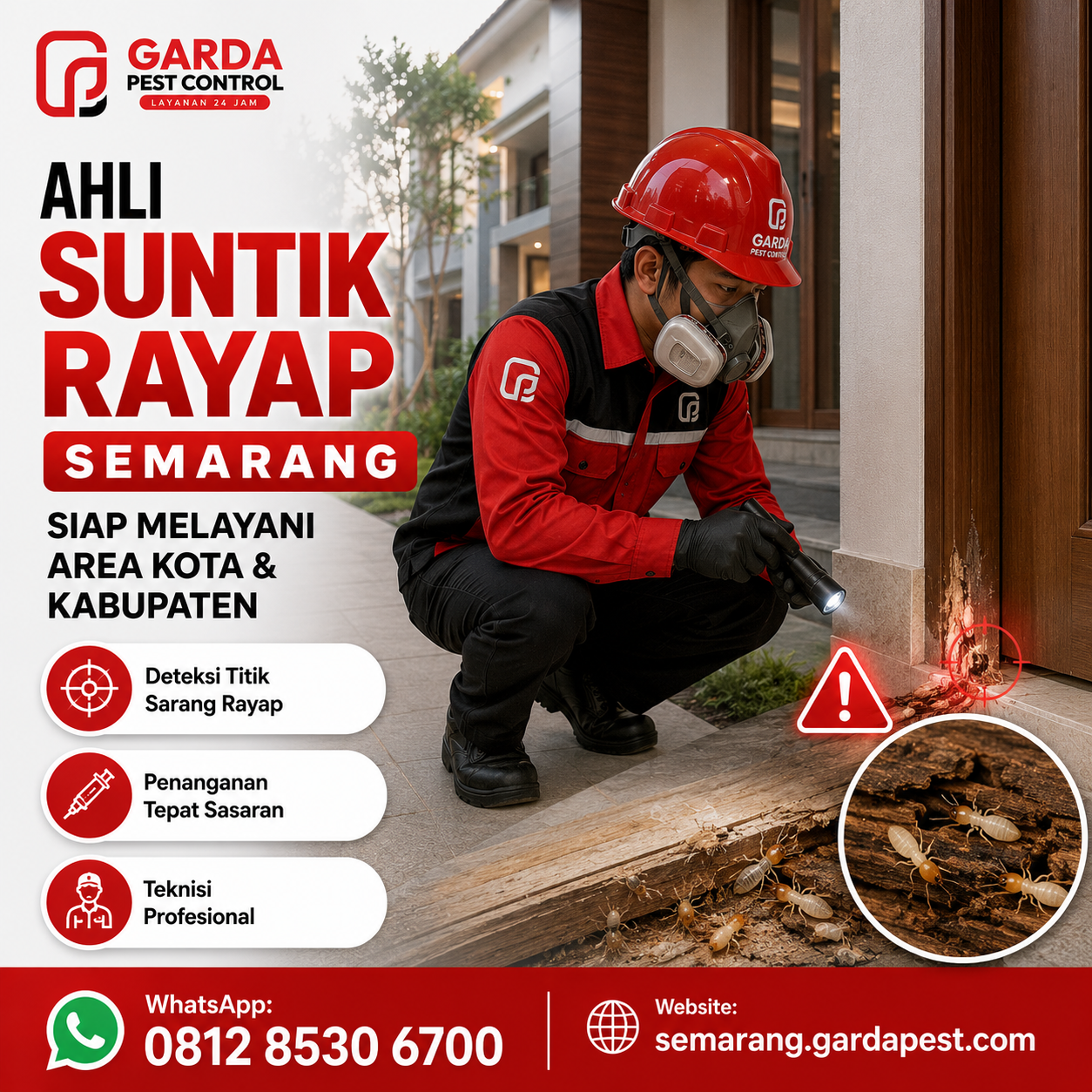 Biaya Jasa Suntik Rayap Per Meter Lari Semarang dan Panduan Lengkap Injeksi Anti Rayap