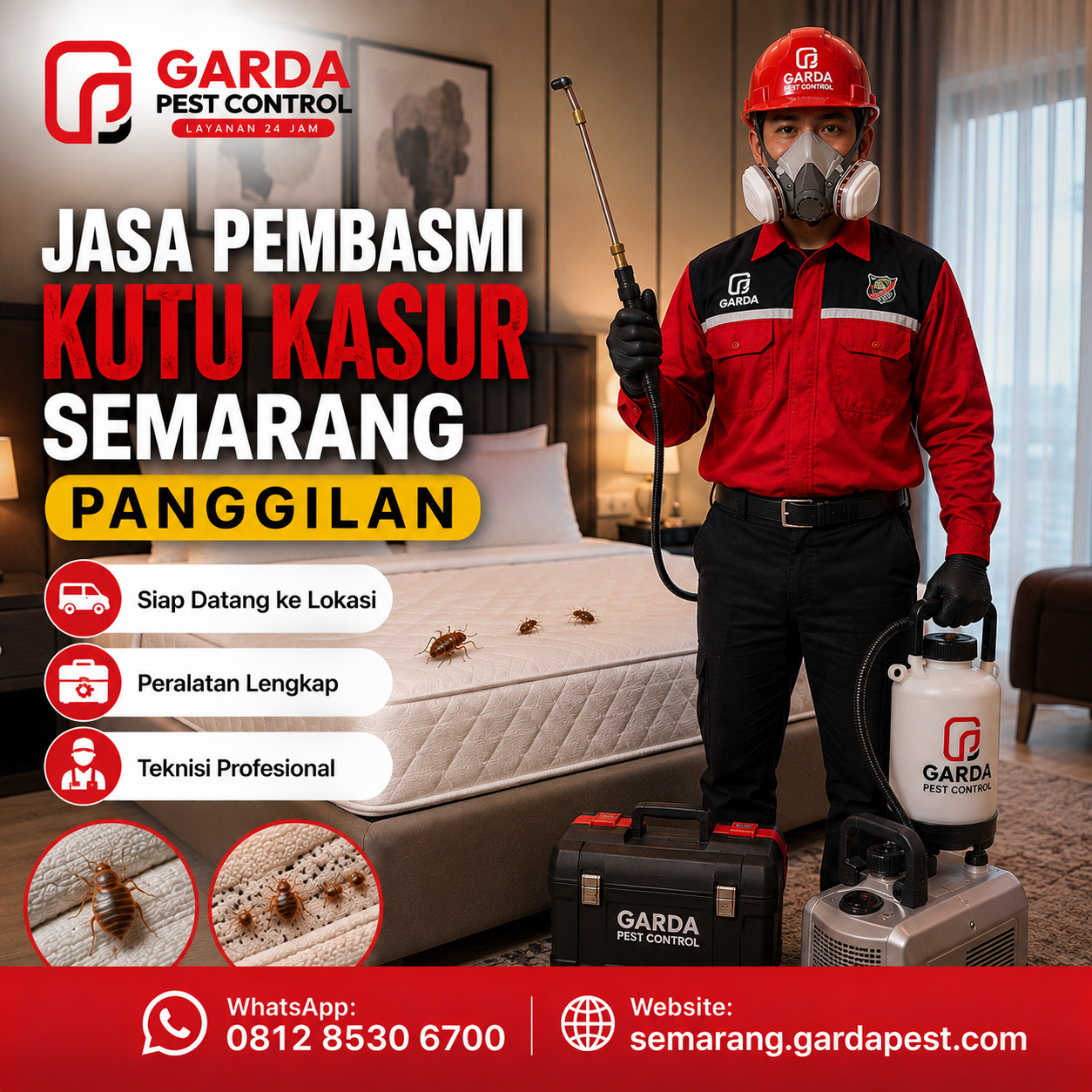 Jasa Pembasmi Kutu Kasur untuk Hotel dan Kost Semarang Terpercaya
