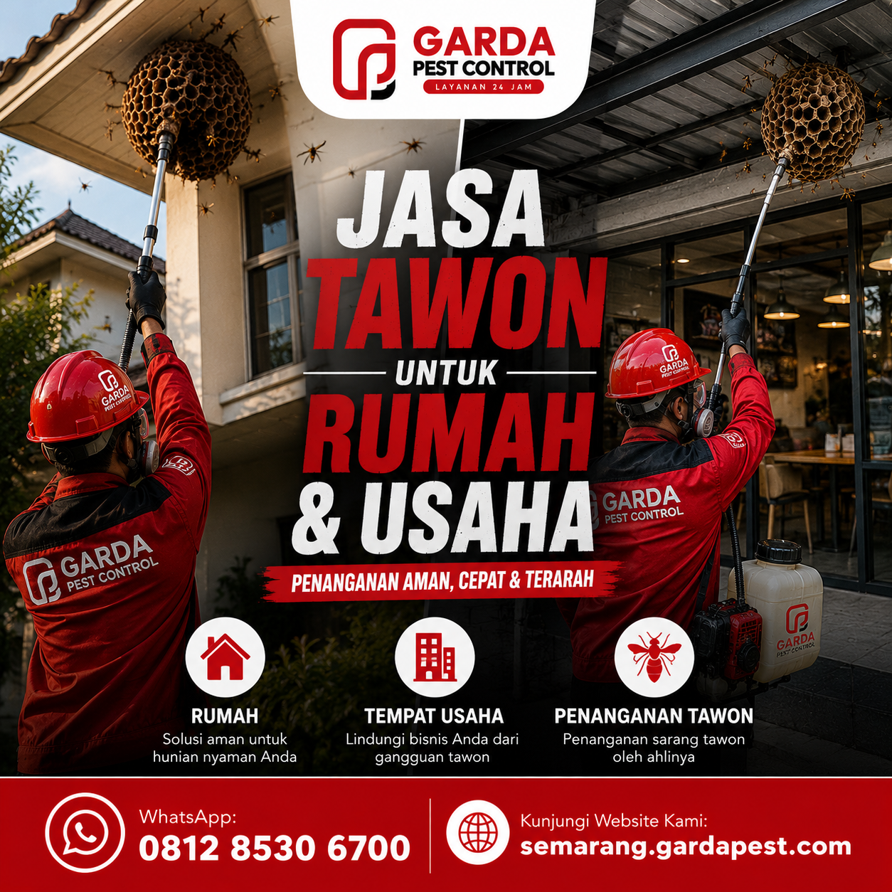 Layanan Pembasmi Sarang Tawon untuk Area Industri Semarang Profesional dan Bergaransi